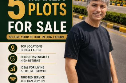 🔥 👑 GOLDEN INVENTORY: Premium 5 Marla Residential Plots for Sale in DHA Lahore Phases 1, 2, 3, 4, & 5 – Bhai and Bhai’s Real Estate 👑 🔥