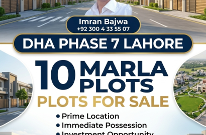 Excellent 10 Marla Residential Plot for Sale in DHA Lahore Phase 7 – Bhai and Bhai’s Real Estate
